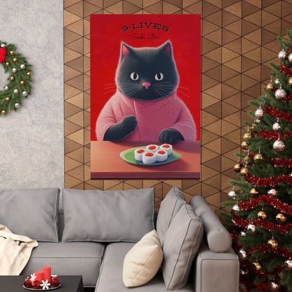9 Lives Sushi Bar Art Print - Matte Vertical Posters