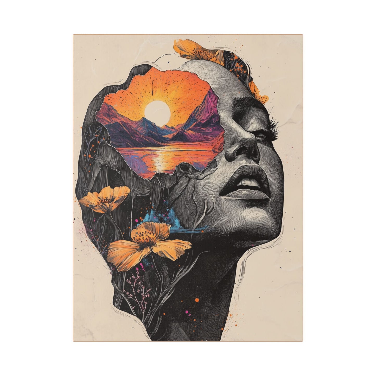 Beauty is in the Eye of the Beholder  - Fine Art Print on Canvas