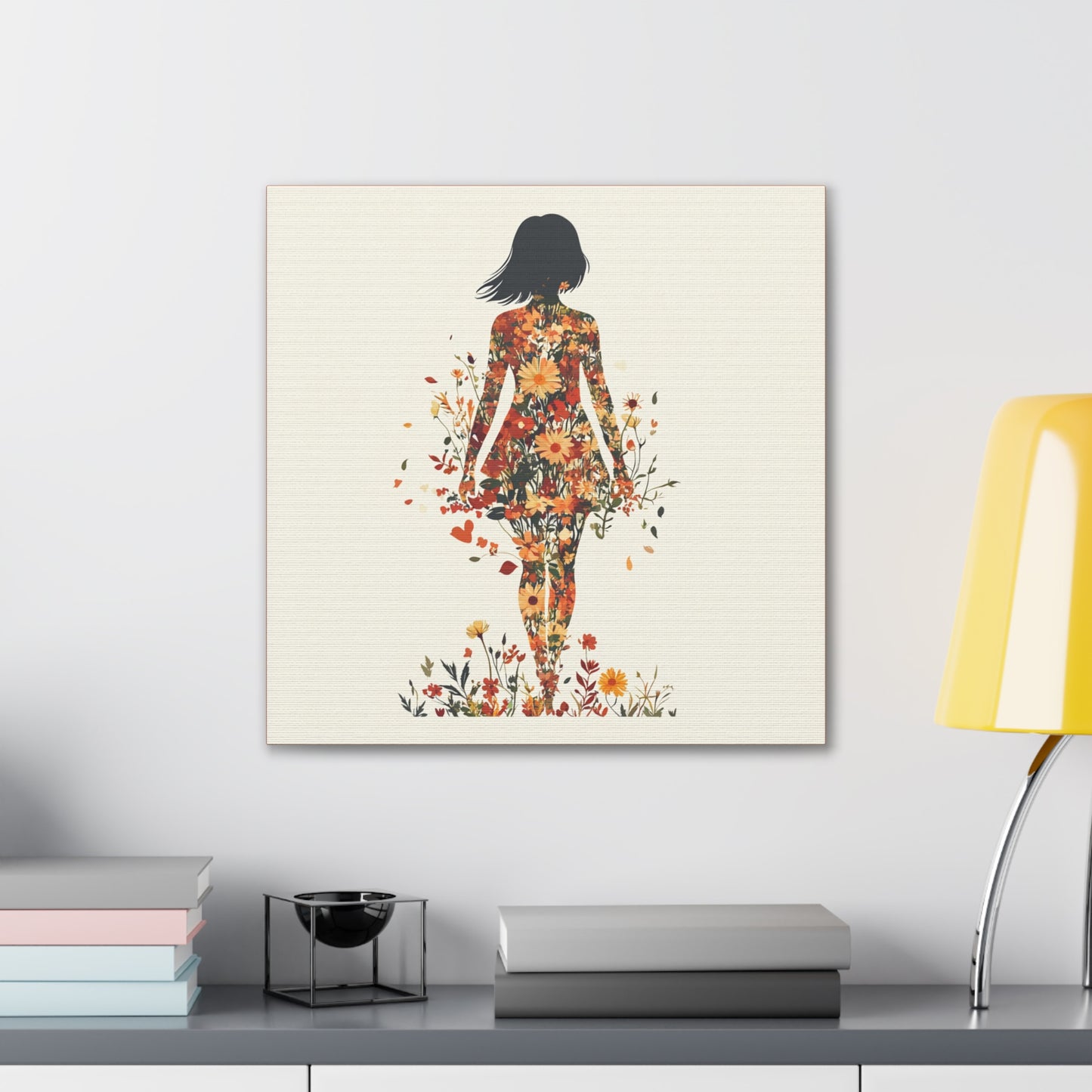 You Belong Among the Wildflowers  - Flower Girl - Print on Canvas
