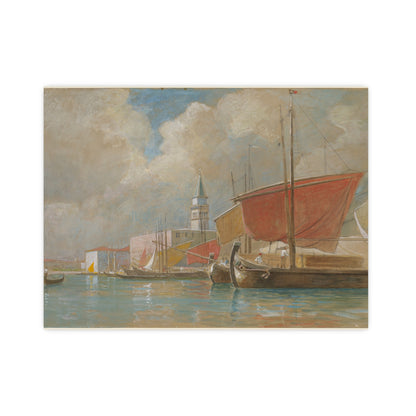 Shipping Along the Molo Venice - Canaletto Fine Art Poster