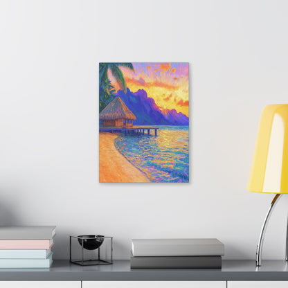 Mornings are Better on Vacation  - Fine Art Print on Canvas