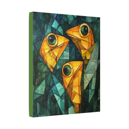 If We Don't Move Maybe They Won't See Us - Garden Friends - Fine Art Print on Canvas