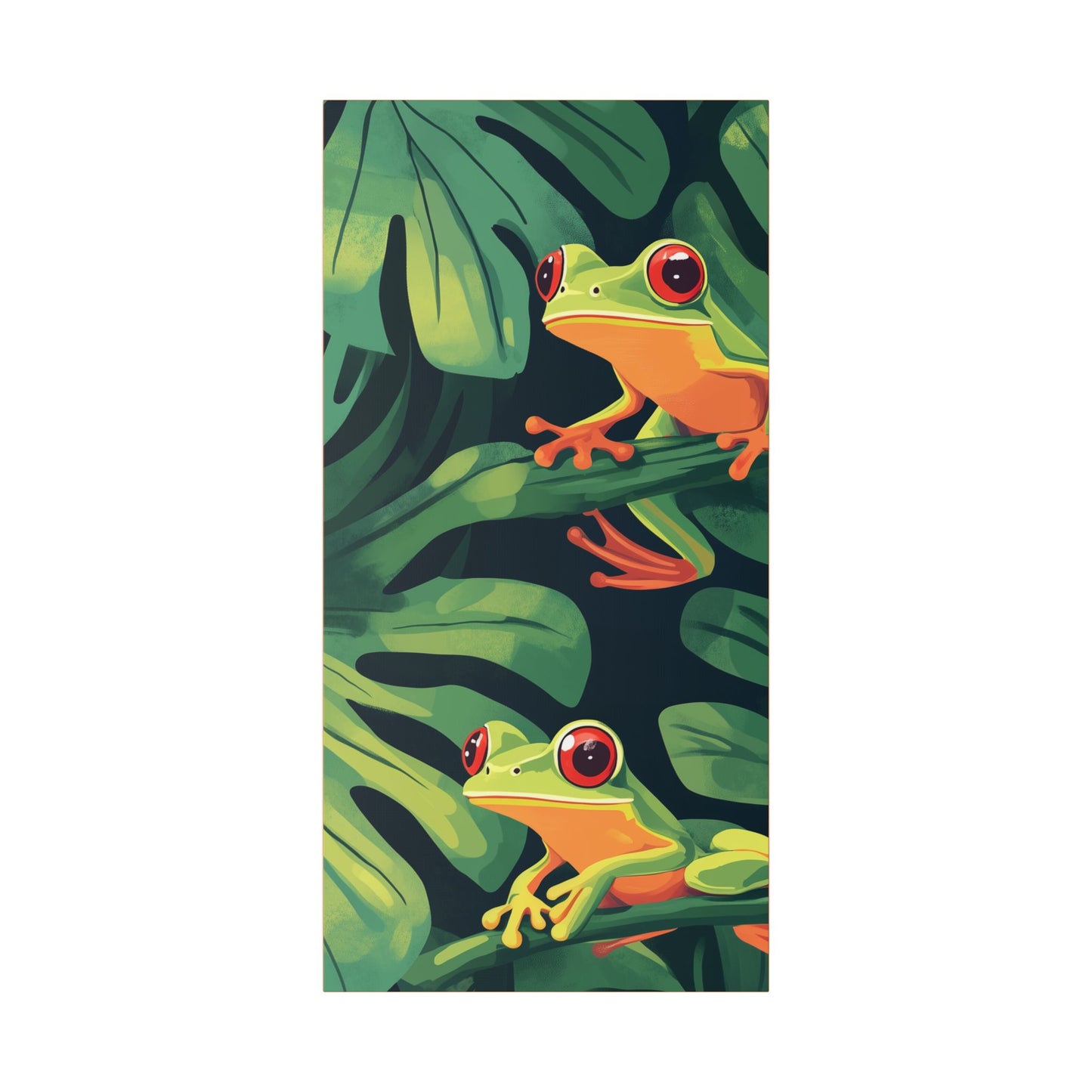 Tree Frog Trio - Garden Friends Series - Fine Art Print on Canvas