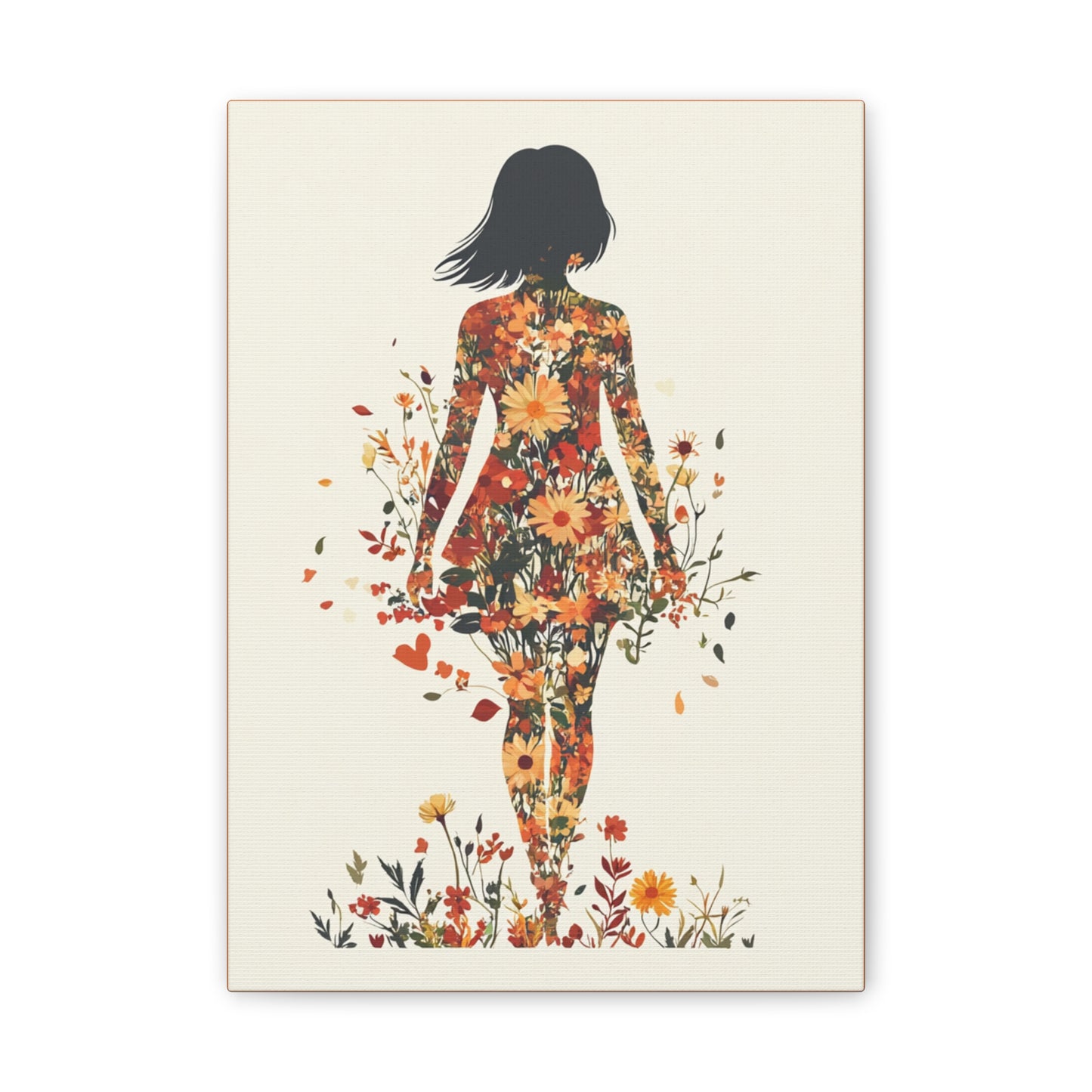 You Belong Among the Wildflowers  - Flower Girl - Print on Canvas
