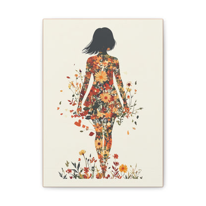 You Belong Among the Wildflowers  - Flower Girl - Print on Canvas