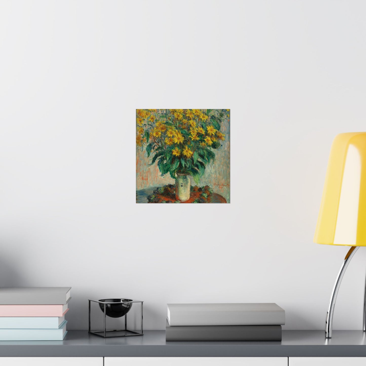 Claude Monet - Jerusalem Artichokes Painting - Fine Art Print - Vertical Poster - Floral Art Décor