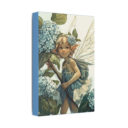 Blue Hydrangea - Flowers & Fairies Collection - Fine Art Print on Canvas