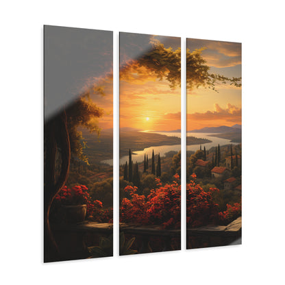 Sangria Sunset - Acrylic Prints (Triptych)