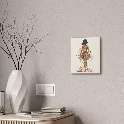 You Belong Among the Wildflowers  - Flower Girl - Print on Canvas