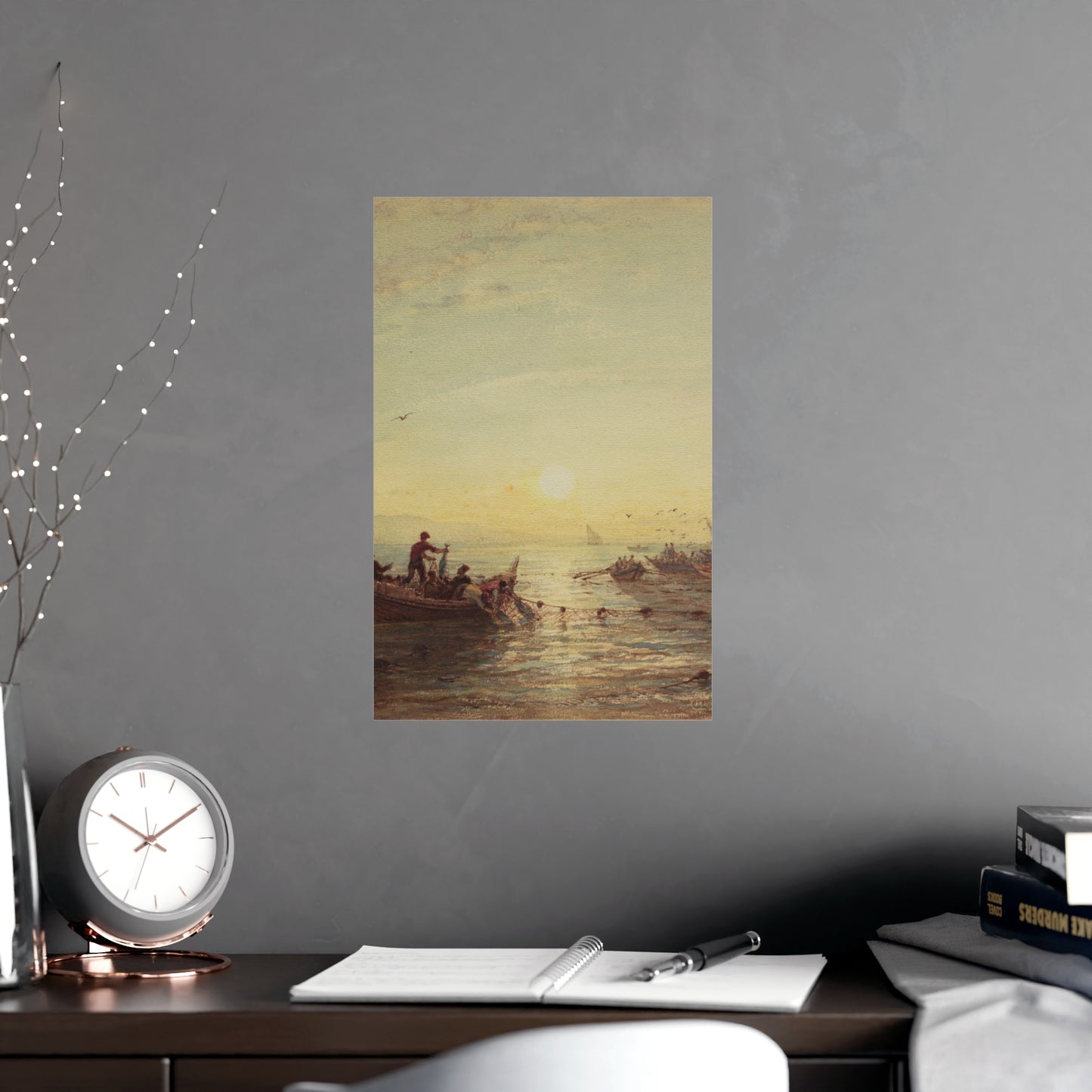Tuna Fishing at Sunrise Marseilles - Maritime Fine Art Poster