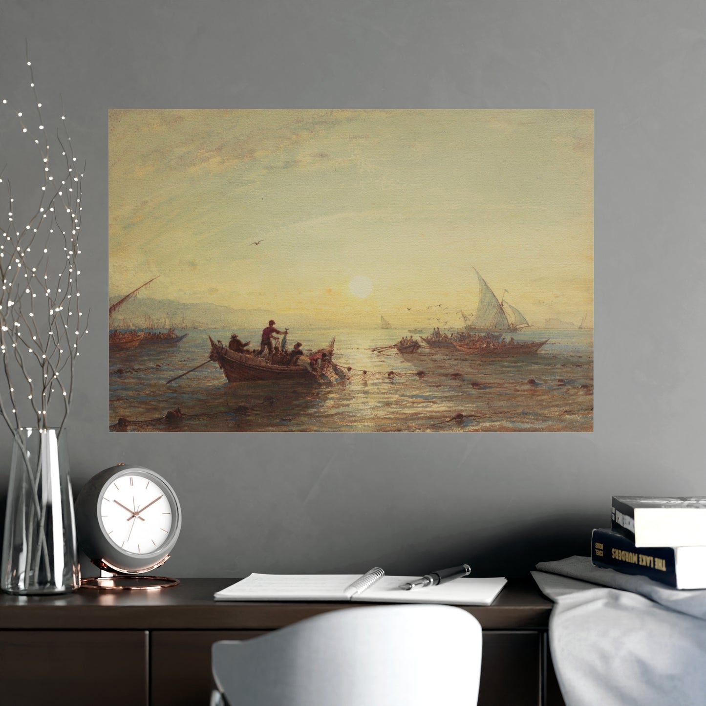 Tuna Fishing at Sunrise Marseilles - Maritime Fine Art Poster