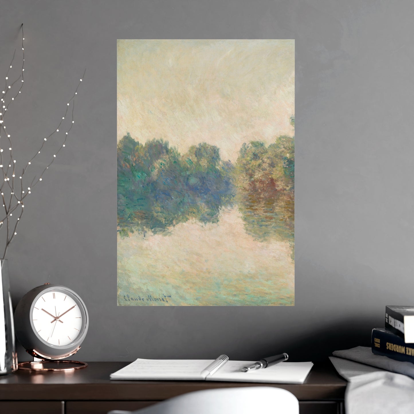 The Seine at Giverny - Monet Fine Art Poster