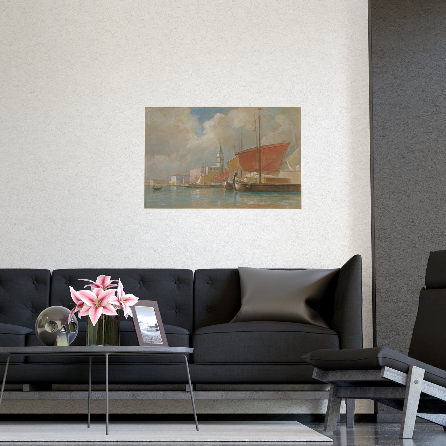 Shipping Along the Molo Venice - Canaletto Fine Art Poster