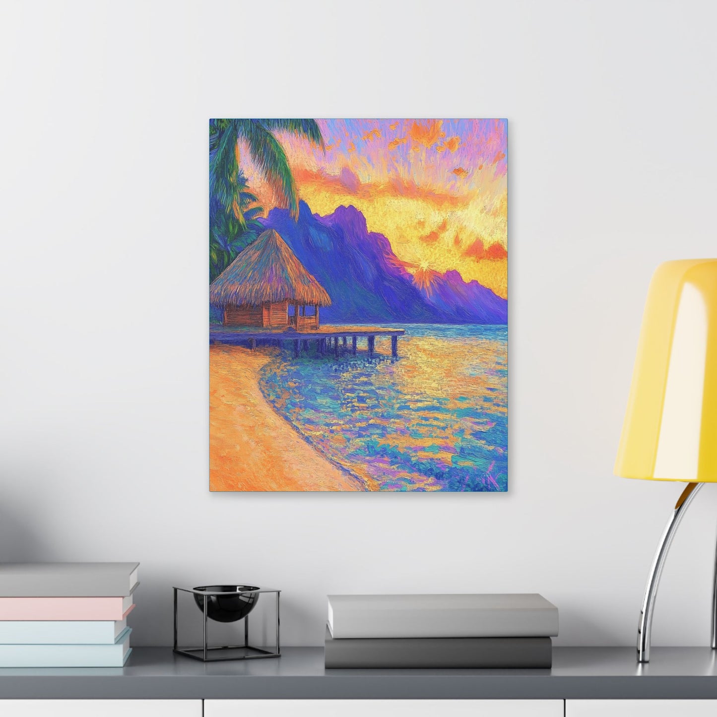 Mornings are Better on Vacation  - Fine Art Print on Canvas