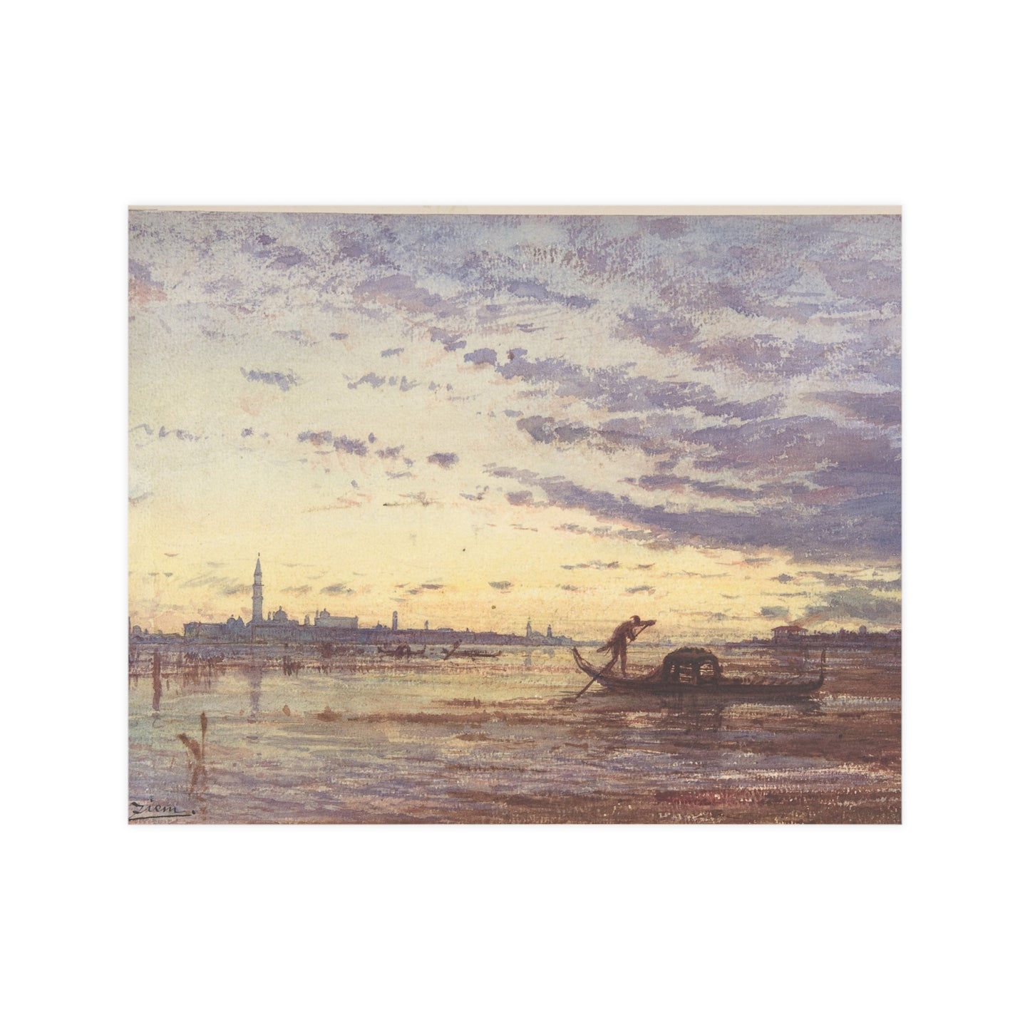 Venice by Felix Ziem 1911 - Museum Collection - Fine Art Poster