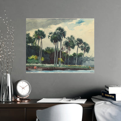 Red Shirt Homosassa Florida - Winslow Homer Fine Art Poster