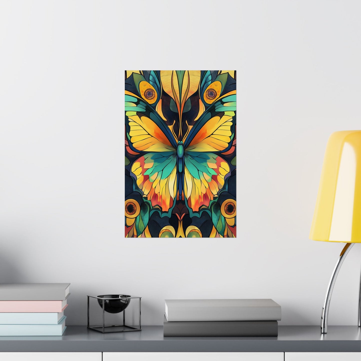 Brilliant Butterfly - Bohemian Wall Art - Fine Art Print - Poster Matte - Vertical Wall Décor