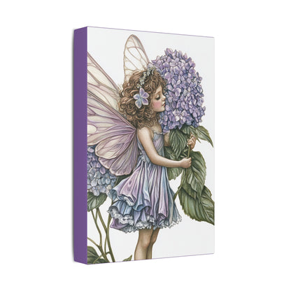 Purple Hydrangea - Flowers & Fairies Collection - Fine Art Print on Canvas