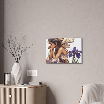 Iris You Were Here - Flowers & Fairies Collection - Fine Art Print on Canvas