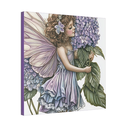 Purple Hydrangea - Flowers & Fairies Collection - Fine Art Print on Canvas