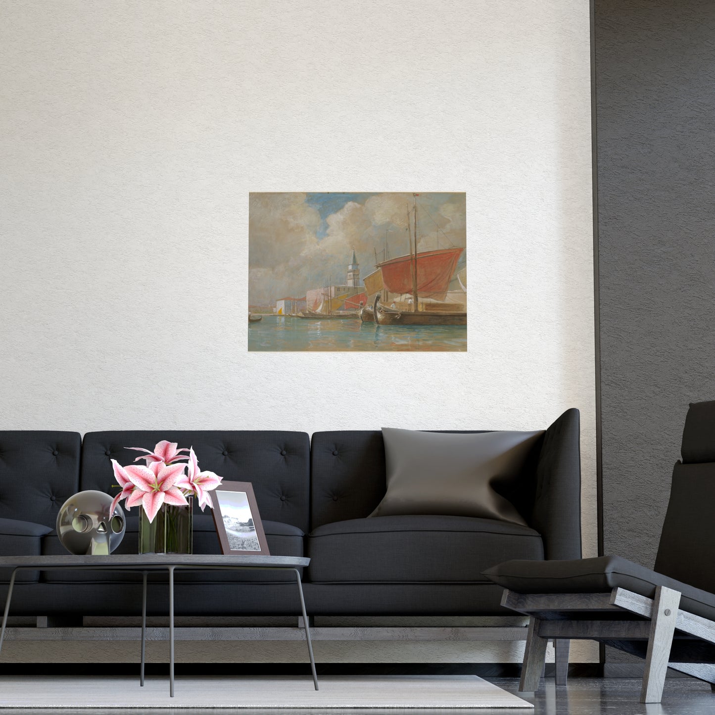 Shipping Along the Molo Venice - Canaletto Fine Art Poster