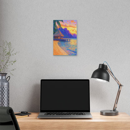 Mornings are Better on Vacation  - Fine Art Print on Canvas