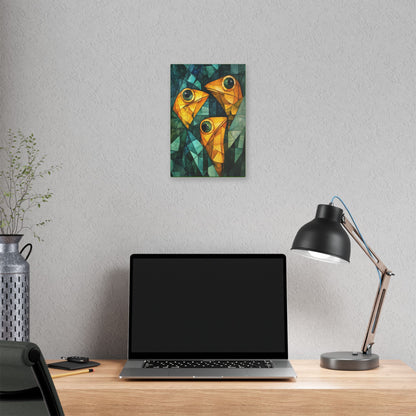 If We Don't Move Maybe They Won't See Us - Garden Friends - Fine Art Print on Canvas