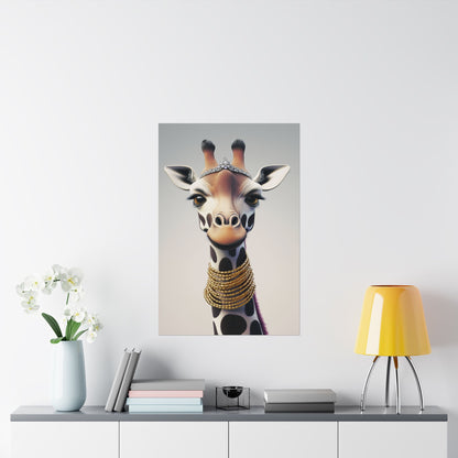 Adventure Awaits - His & Hers Giraffe Fine Art Prints (A) - Whimsical Animals - Home Décor - Wedding Gift