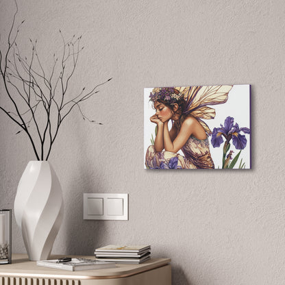 Iris You Were Here - Flowers & Fairies Collection - Fine Art Print on Canvas