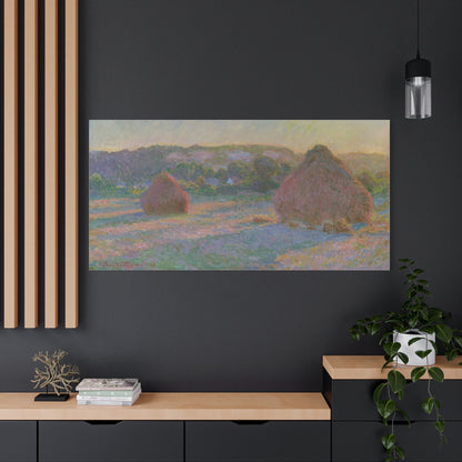 Claude Monet - Fields of Wheat Fine Art Canvas Print