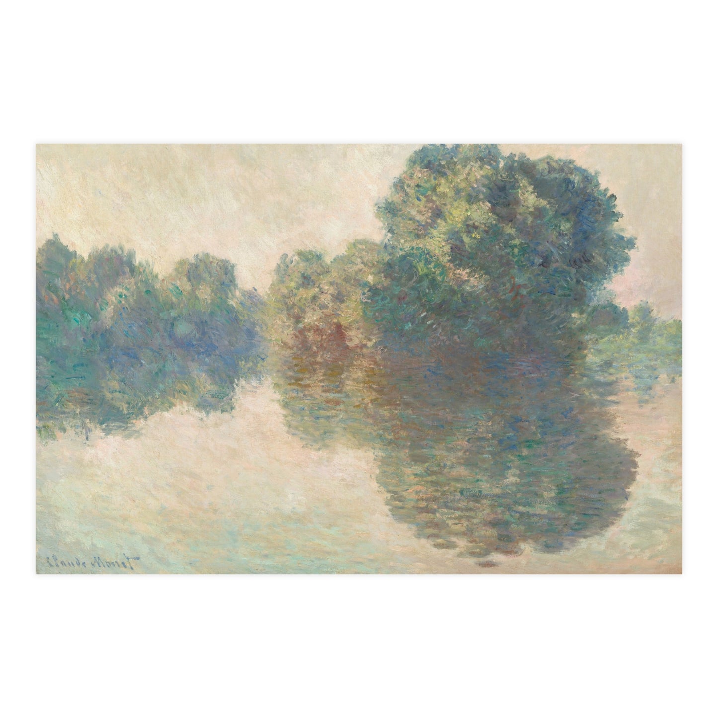 The Seine at Giverny - Monet Fine Art Poster