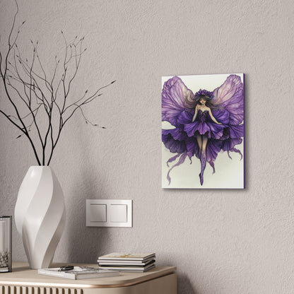 A Violet Affair - Fairies & Flowers Collection - Wall Art - on Canvas