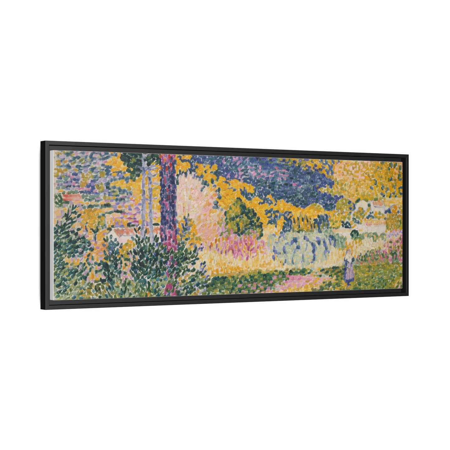 Valley with Fir Shade on the Mountain - Museum Collection - Framed Canvas Print