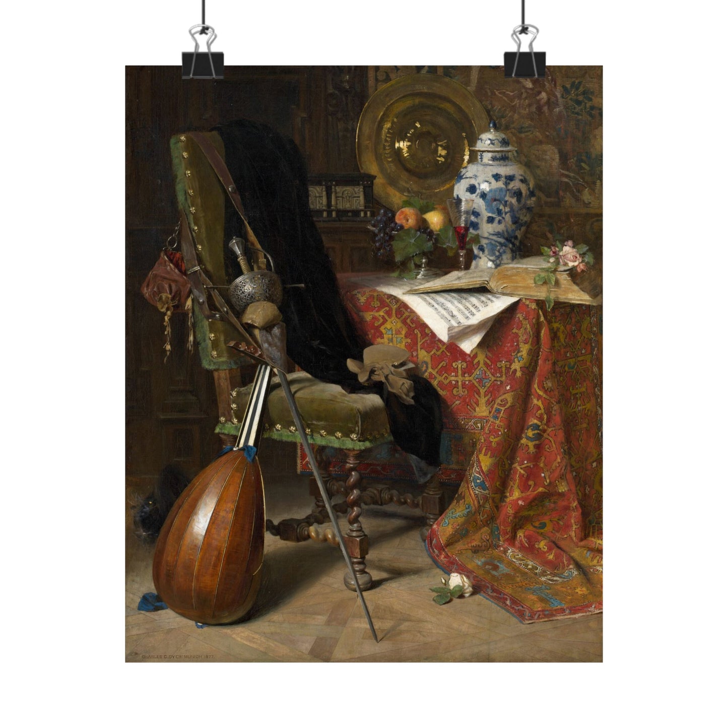 Elegant - Still Life Art - 17th Century Interior Painting - Fine Art Print - Gothic Art - Vintage Fine Art