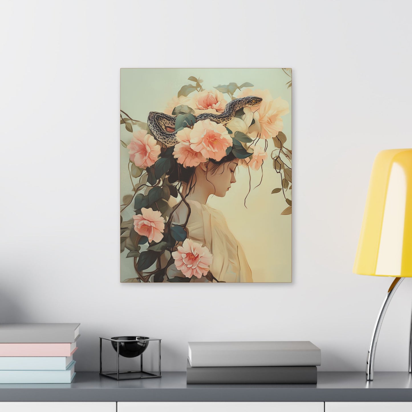 Snake Charmer - Secret Garden Series - Fine Art Print on Canvas