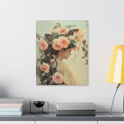Snake Charmer - Secret Garden Series - Fine Art Print on Canvas