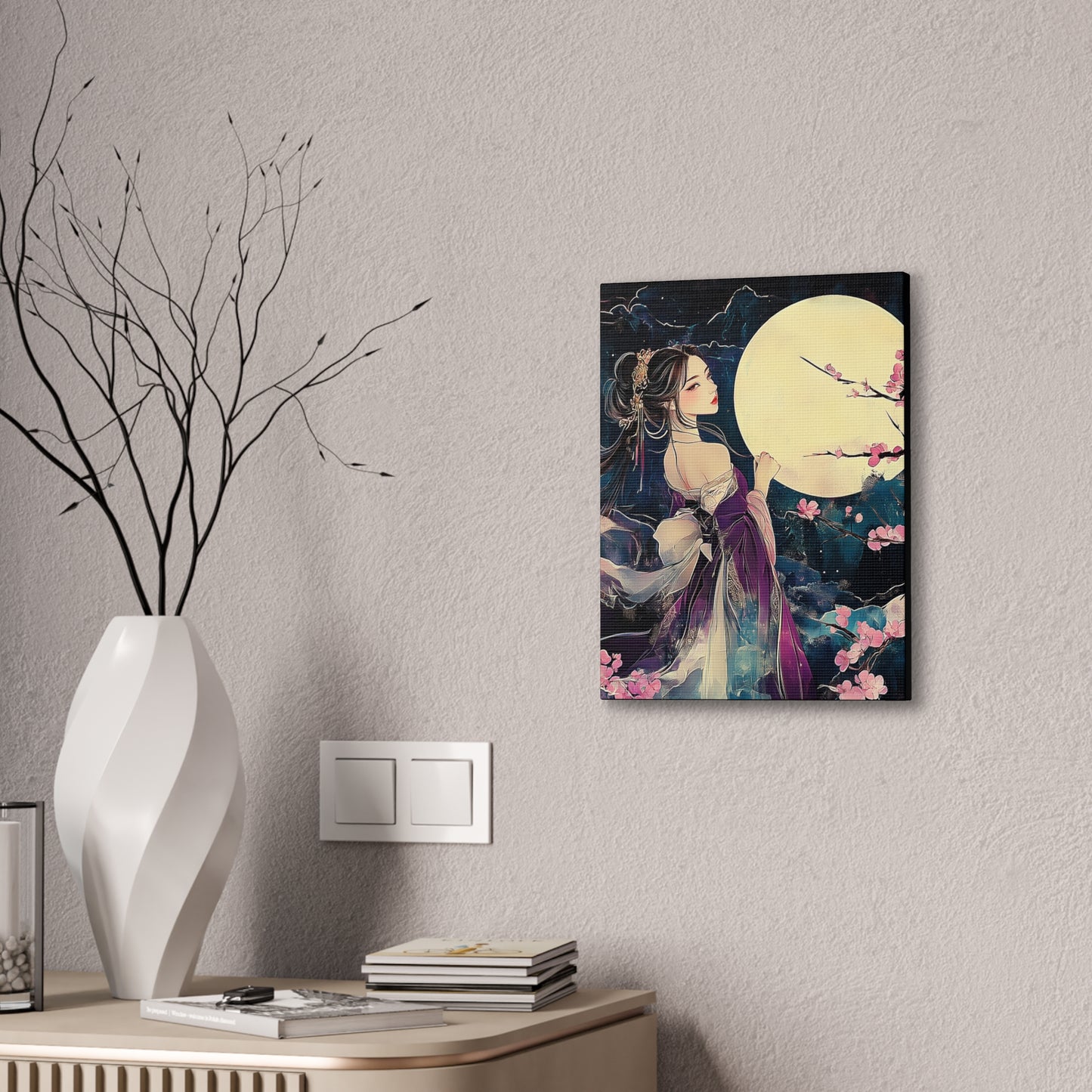 Thinking of You in the Moonlight - Fine Art Print - Wall Art on Canvas