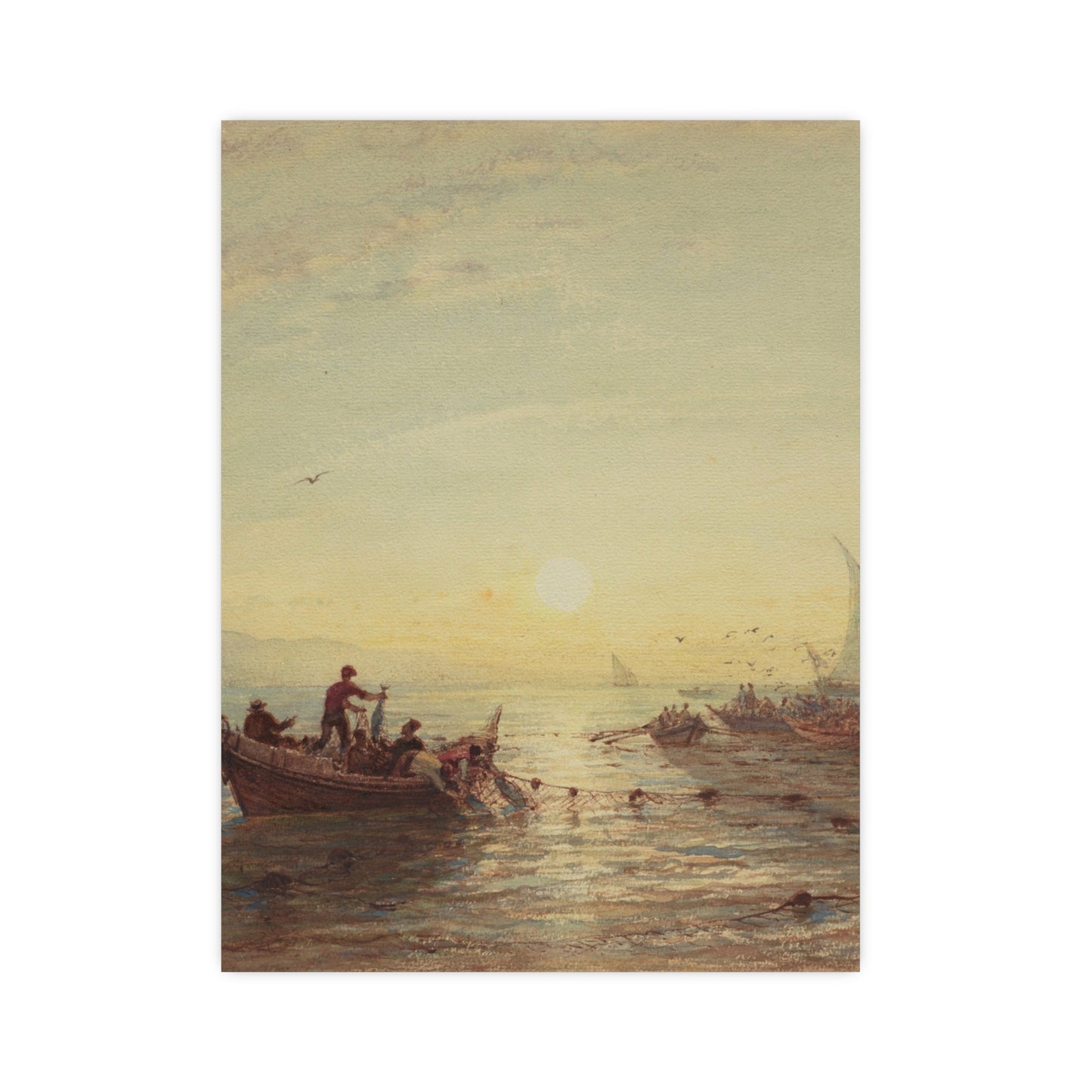 Tuna Fishing at Sunrise Marseilles - Maritime Fine Art Poster
