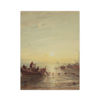 Tuna Fishing at Sunrise Marseilles - Maritime Fine Art Poster