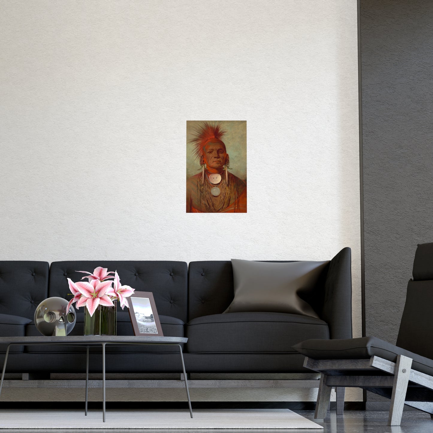 Iowa Medicine Man Portrait - George Catlin - Fine Art Poster