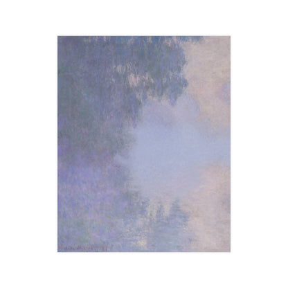 Branch of the Seine near Giverny in Mist - Monet Fine Art Poster