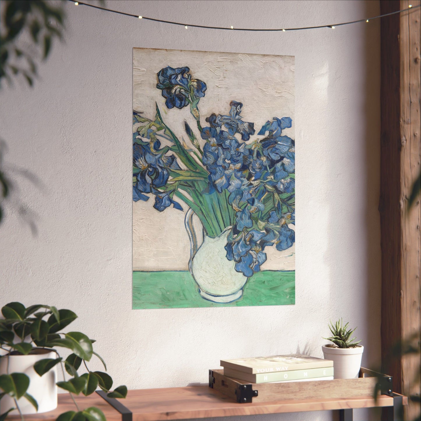 Van Gogh Irises Fine Art Print - Blue Flowers Wall Art