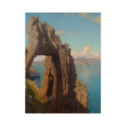 Natural Arch at Capri - Italian Coast Fine Art Poster