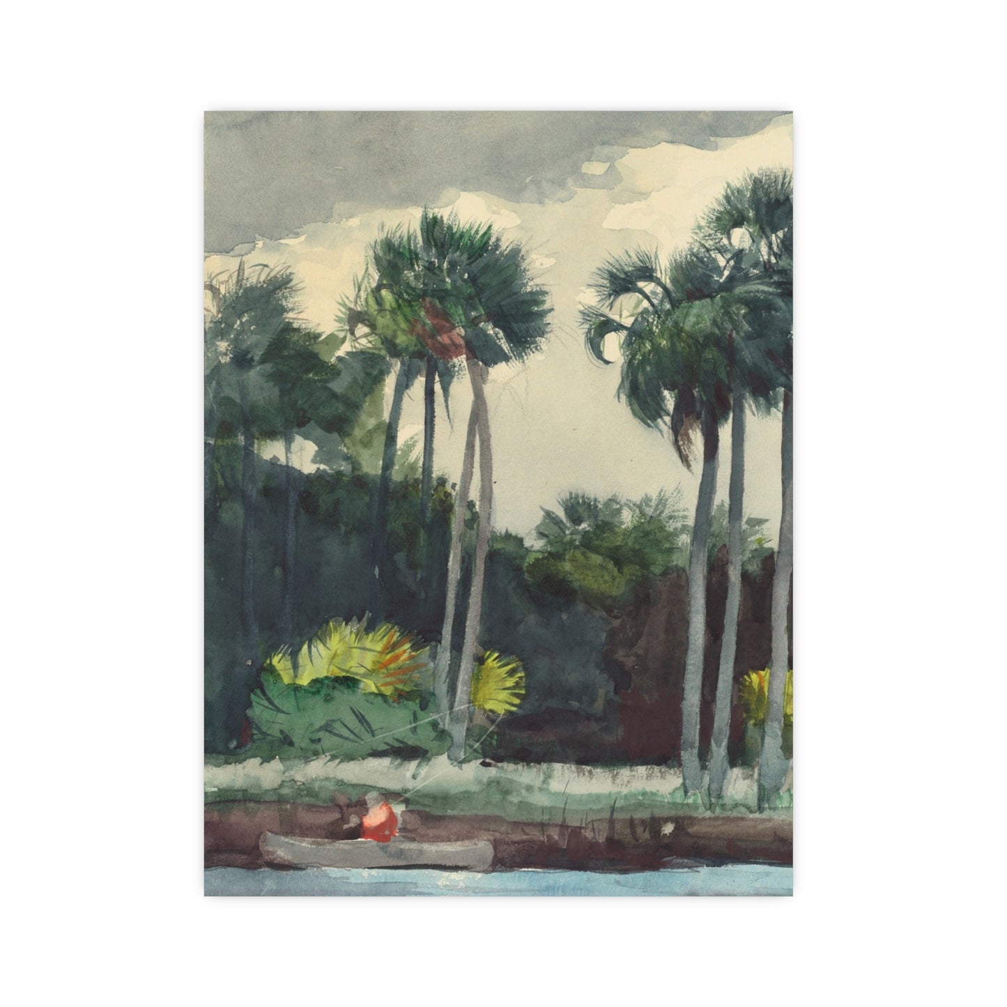 Red Shirt Homosassa Florida - Winslow Homer Fine Art Poster