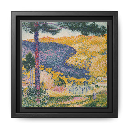 Valley with Fir Shade on the Mountain - Museum Collection - Framed Canvas Print
