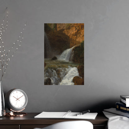 Waterfalls at Tivoli - Italian Landscape Fine Art Poster