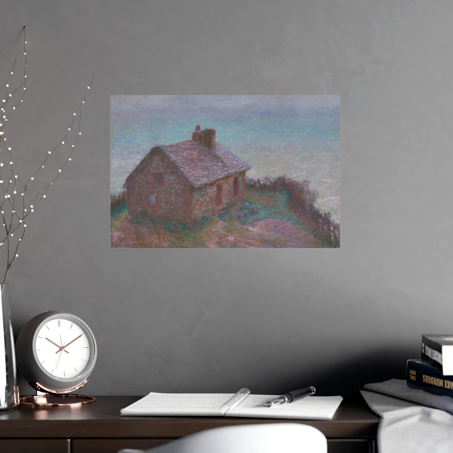 The Customs House at Varengeville - Monet Fine Art Poster
