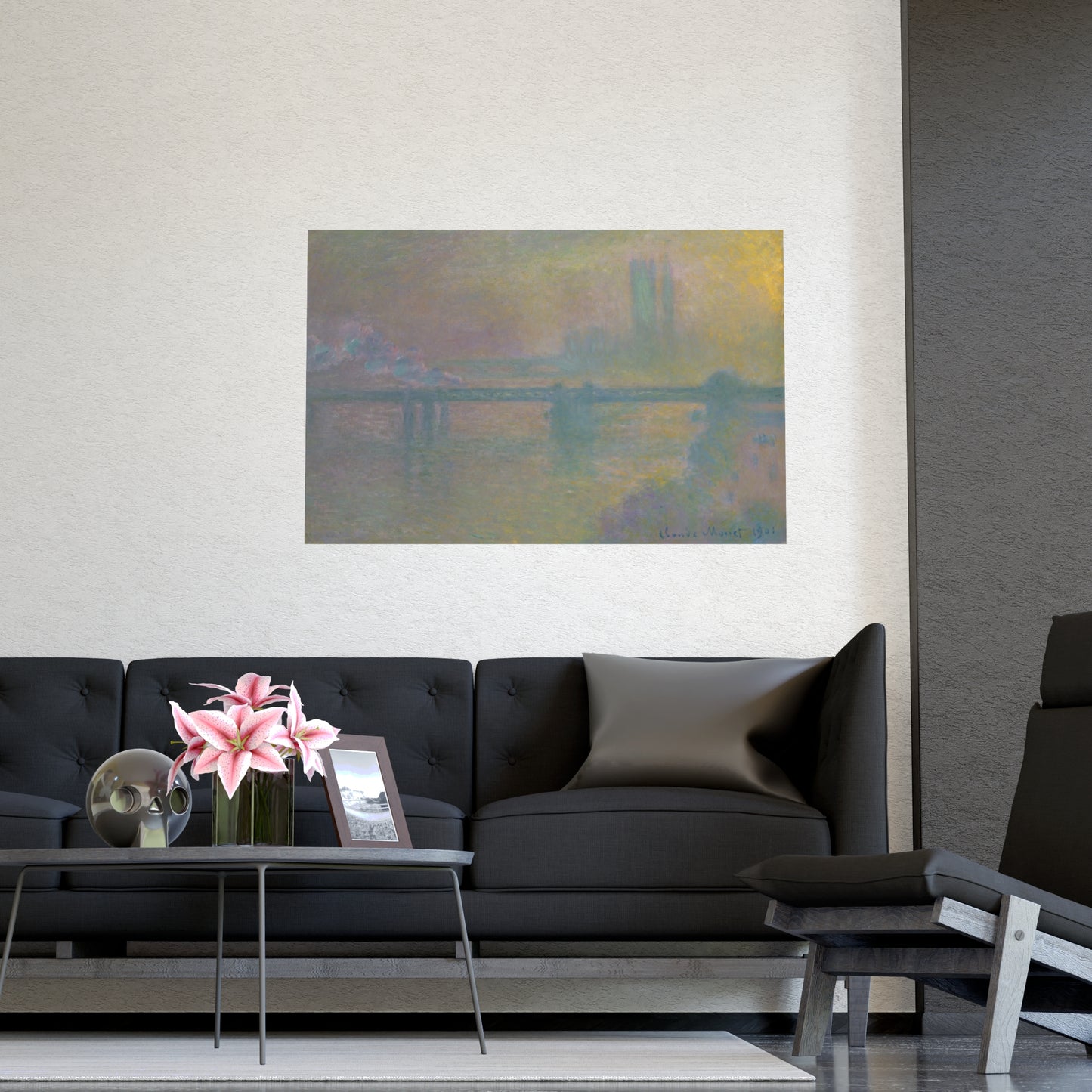 Charing Cross Bridge London - Monet Fine Art Poster
