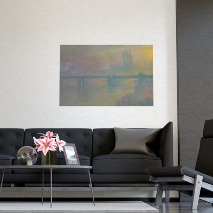 Charing Cross Bridge London - Monet Fine Art Poster