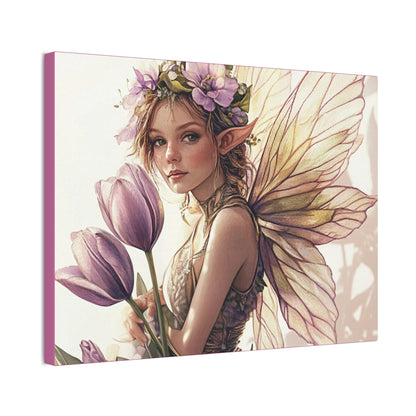 Tuesdays are for Tulips - Flowers & Fairies Collection - Fine Art Print on Canvas